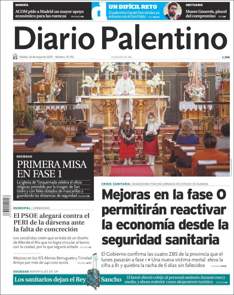 Portada de Diario Palentino (Espa&ntilde;a)
