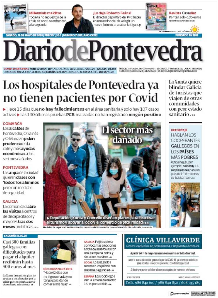 Portada de Diario de Pontevedra (Espa&ntilde;a)