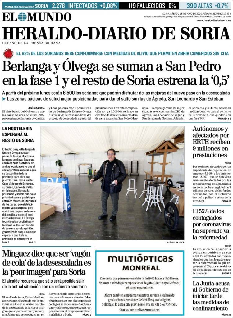 Portada de Diario de Soria (Espa&ntilde;a)