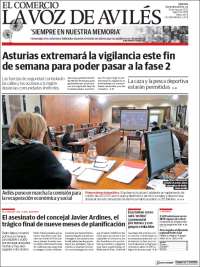 Portada de El Comercio - Avilés (Espa&ntilde;a)