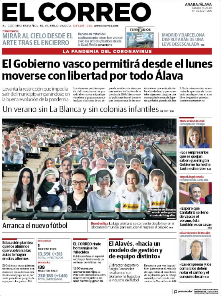 Portada de El Correo - Álava (Espa&ntilde;a)