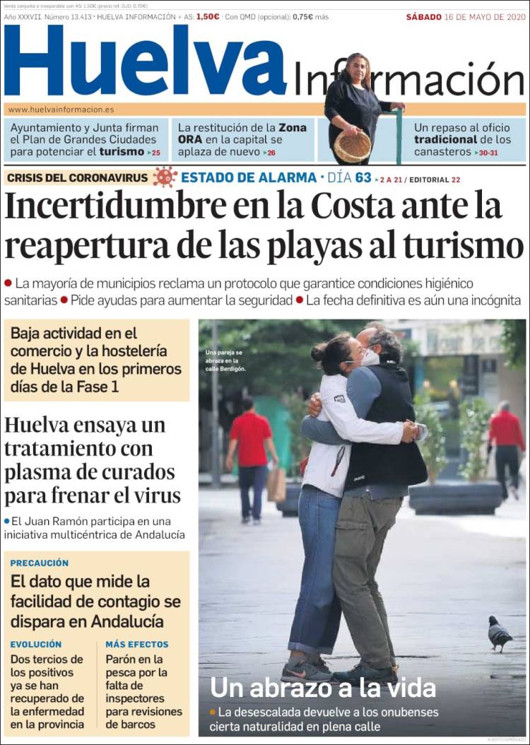 Portada de Huelva Información (Espa&ntilde;a)