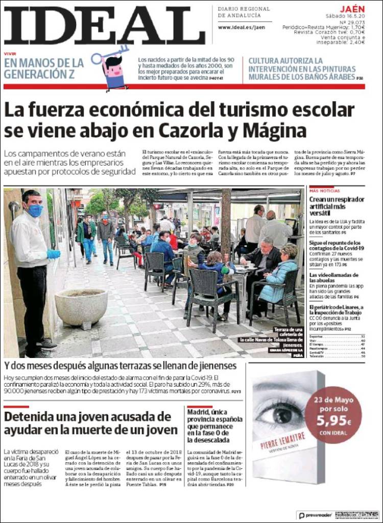 Portada de El Ideal de Jaén (Espa&ntilde;a)