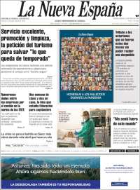 Portada de La Nueva España (Espa&ntilde;a)