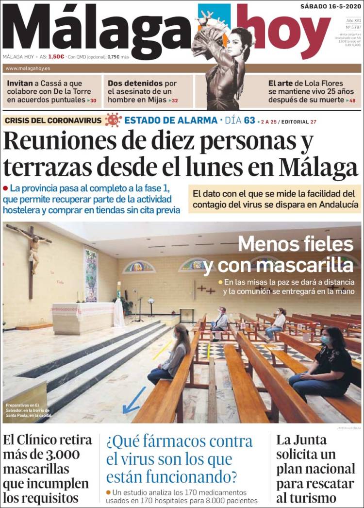 Portada de Málaga Hoy (Espa&ntilde;a)
