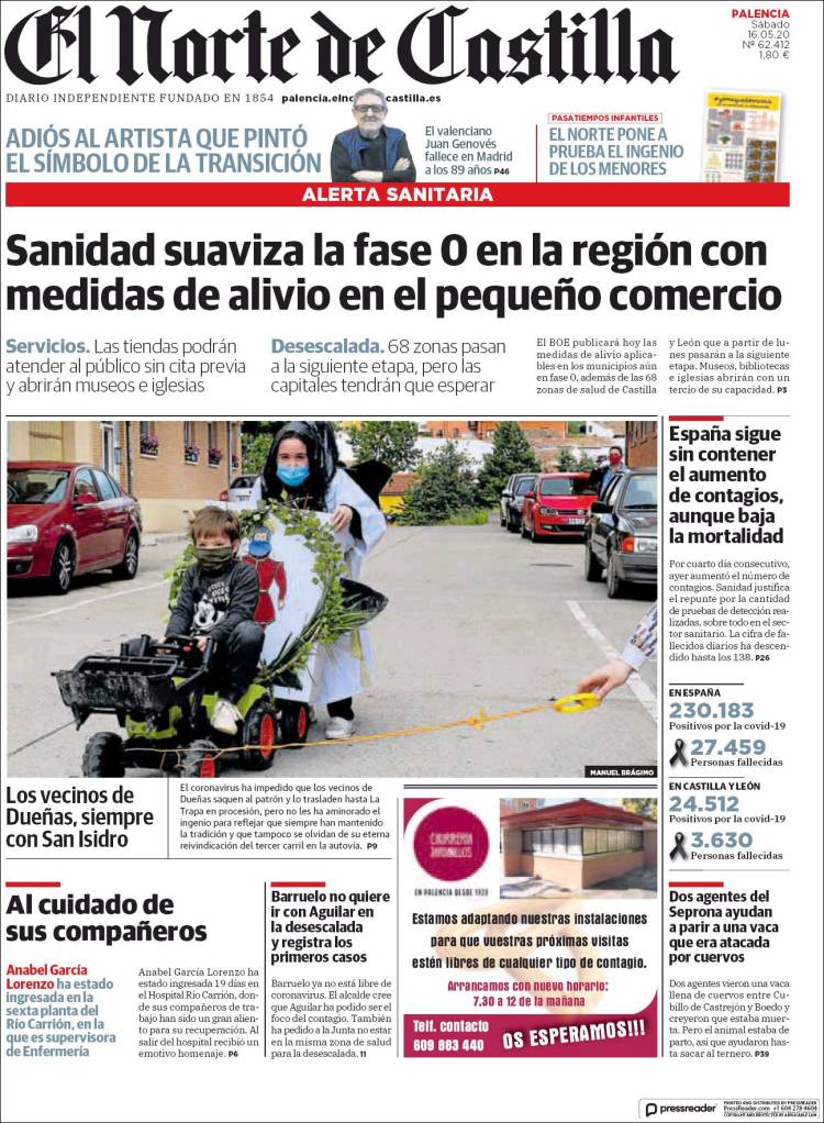 Portada de Norte de Castilla - Palencia (Espa&ntilde;a)