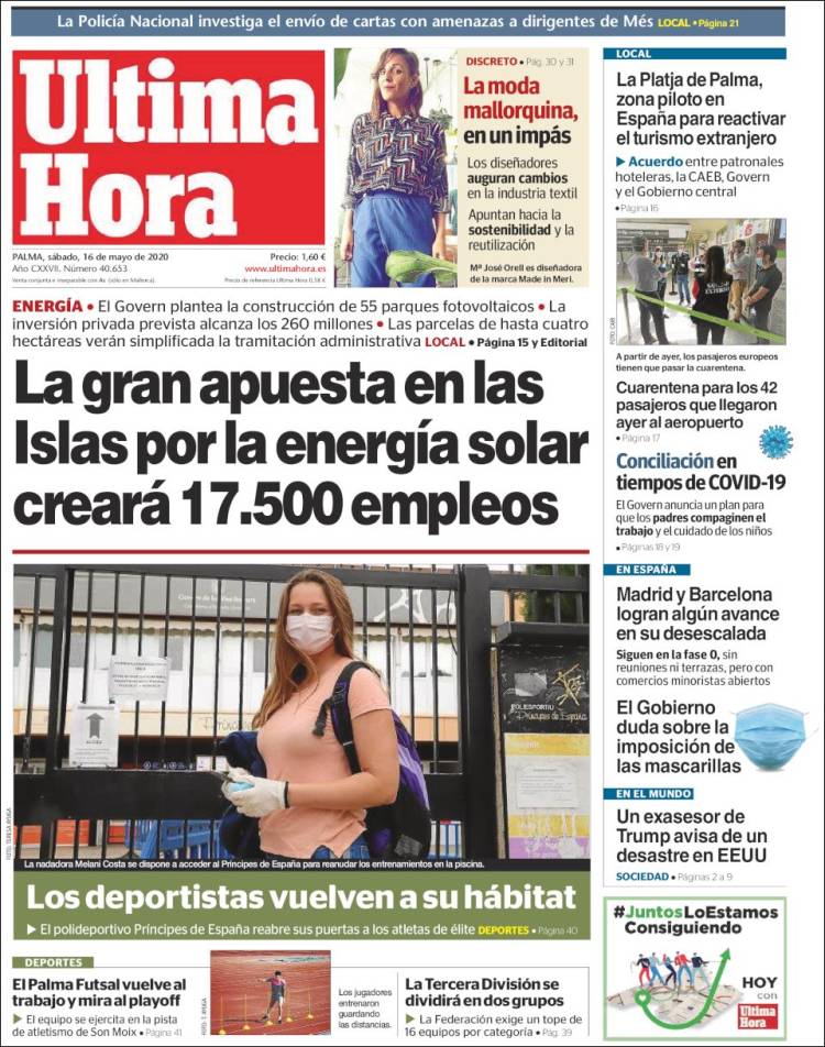 Portada de Última Hora (Espa&ntilde;a)
