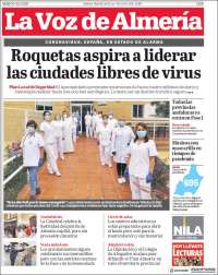 Portada de La Voz de Almería (Espa&ntilde;a)