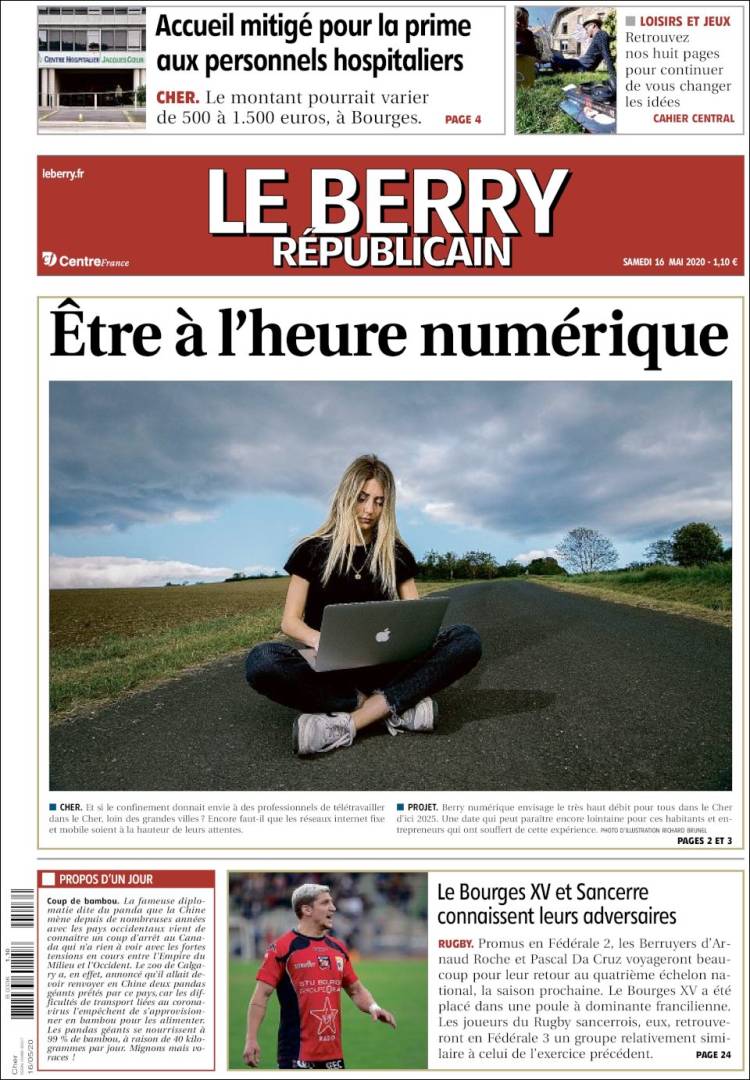 Portada de Berry Republicain (Francia)