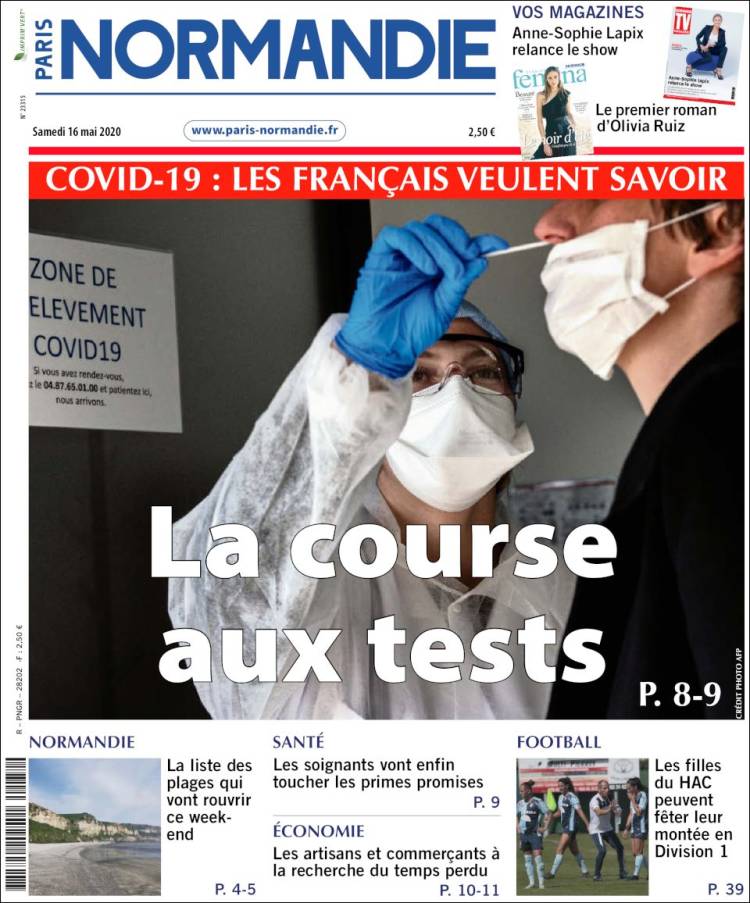 Portada de Le Havre Libre (Francia)