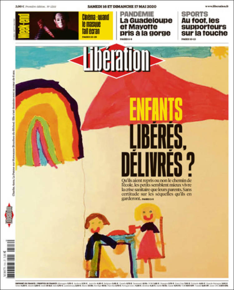 Portada de Libération (Francia)