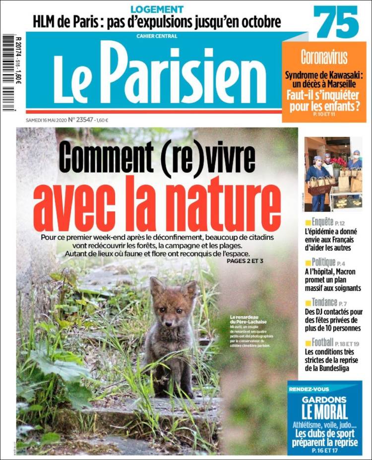 Portada de Le Parisien (Francia)