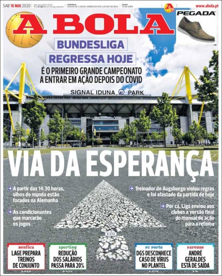 Portada de A Bola (Portugal)