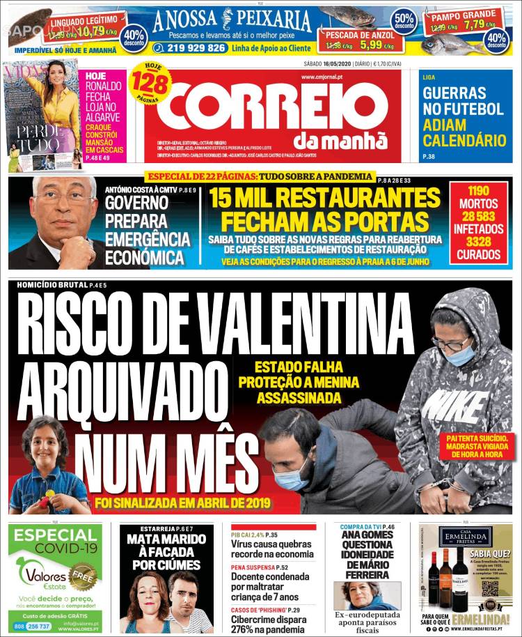 Portada de Correio da Manhã (Portugal)