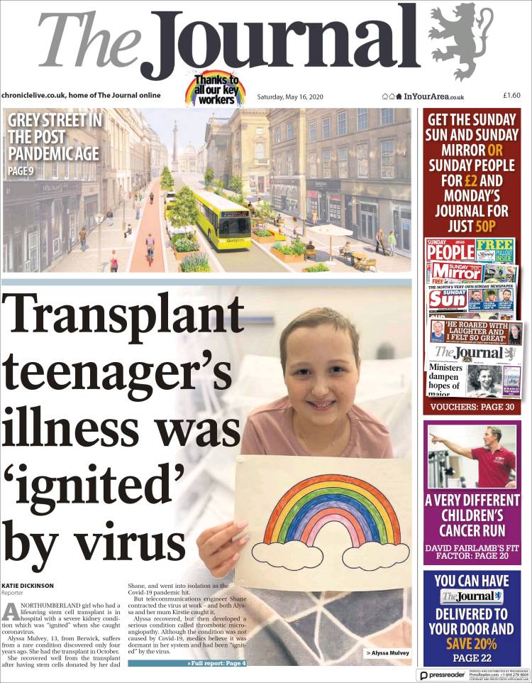 Portada de The Journal (Reino Unido)