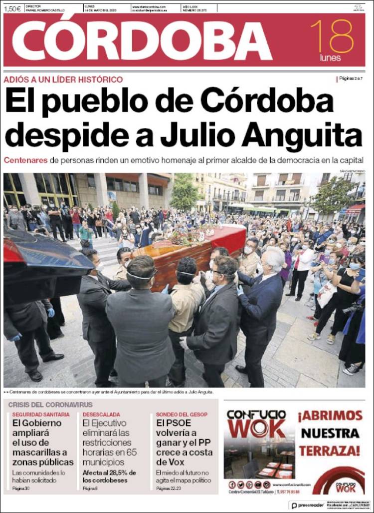 Portada de Diario de Córdoba (Espa&ntilde;a)