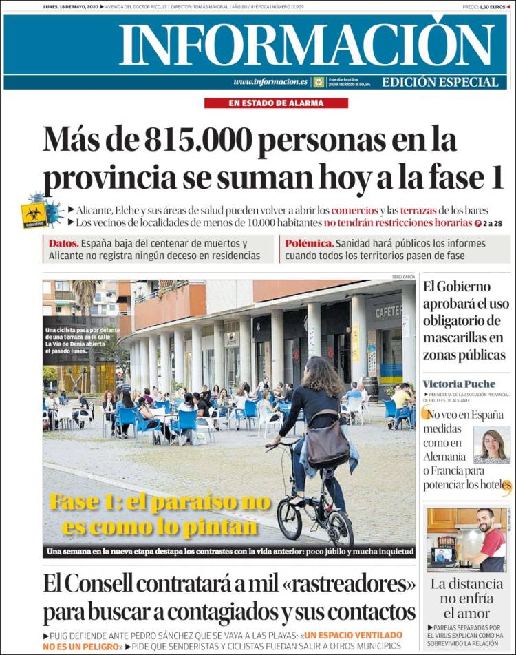 Portada de Diario Información (Espa&ntilde;a)