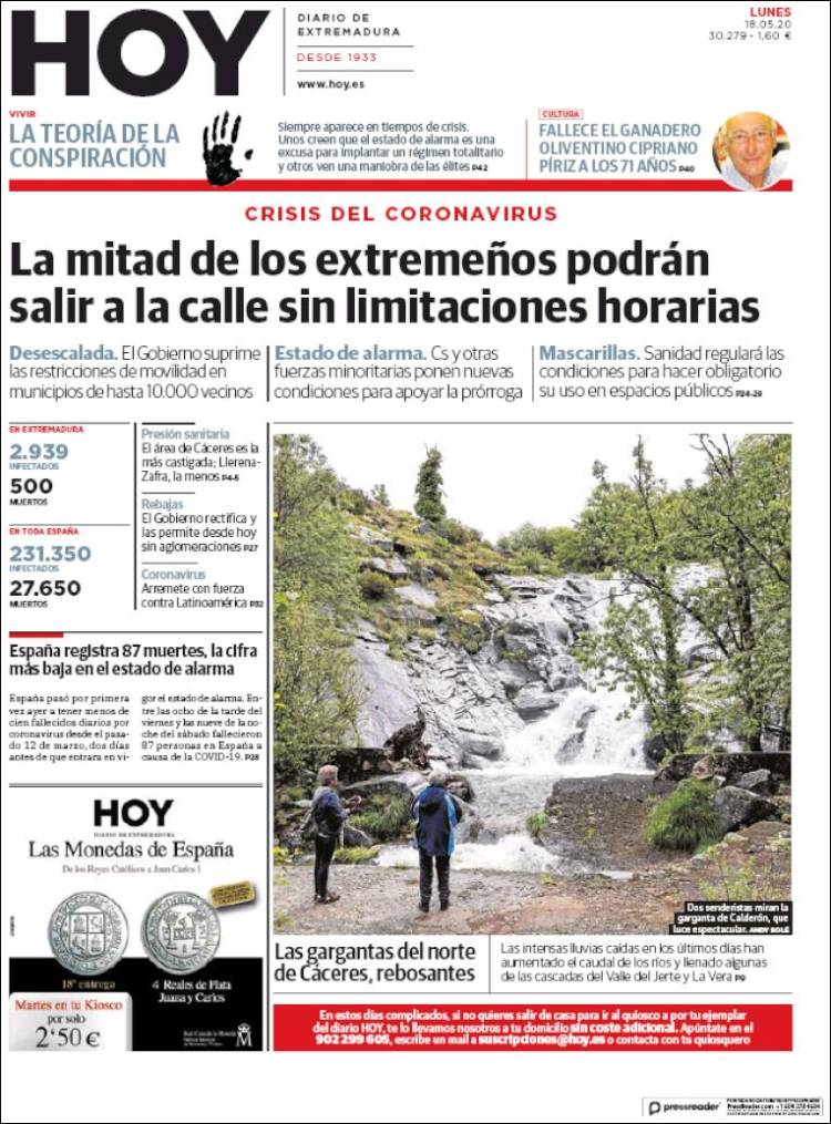 Portada de Hoy - Badajoz (Espa&ntilde;a)