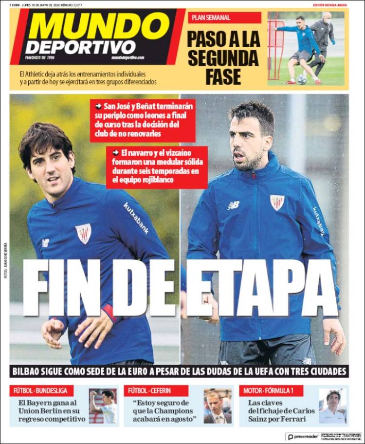 Portada de Mundo Deportivo Bizkaia (Espa&ntilde;a)