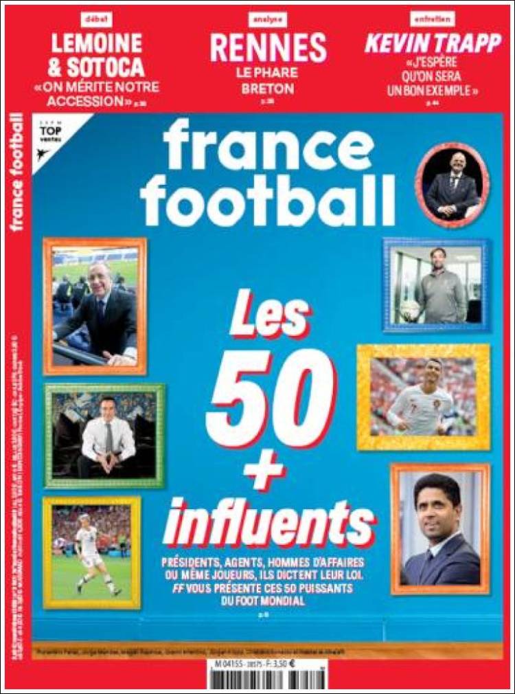 Portada de France Football (Francia)