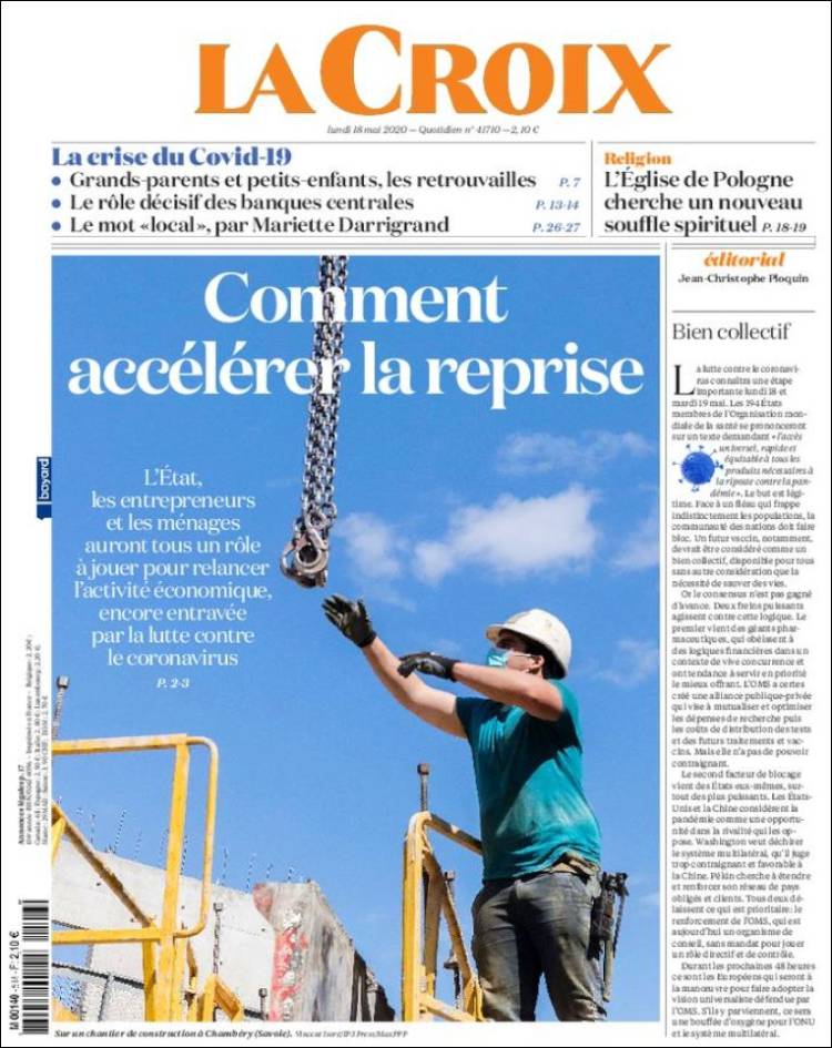 Portada de La Croix (Francia)