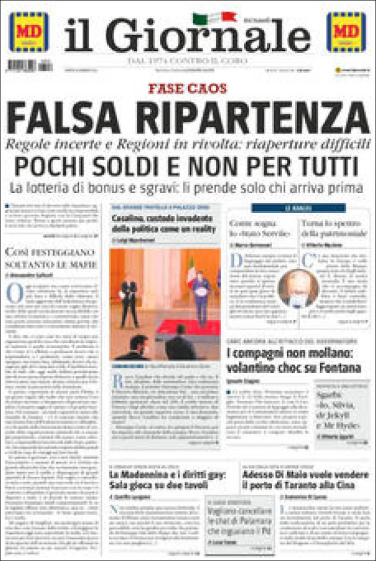 Portada de Il Sole 24 ORE (Italia)