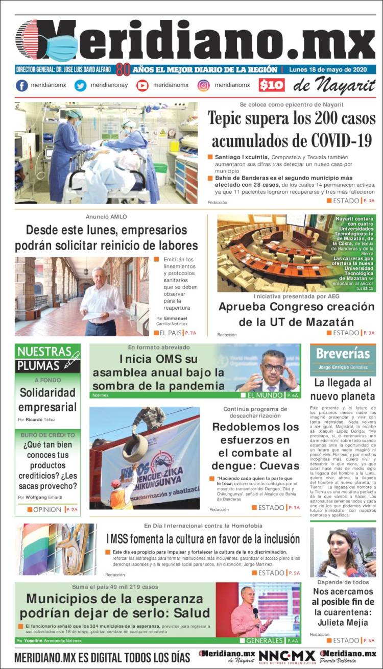 Portada de Meridiano (México)