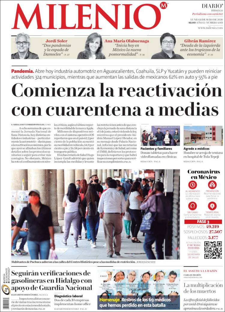 Portada de Milenio de Hidalgo (México)