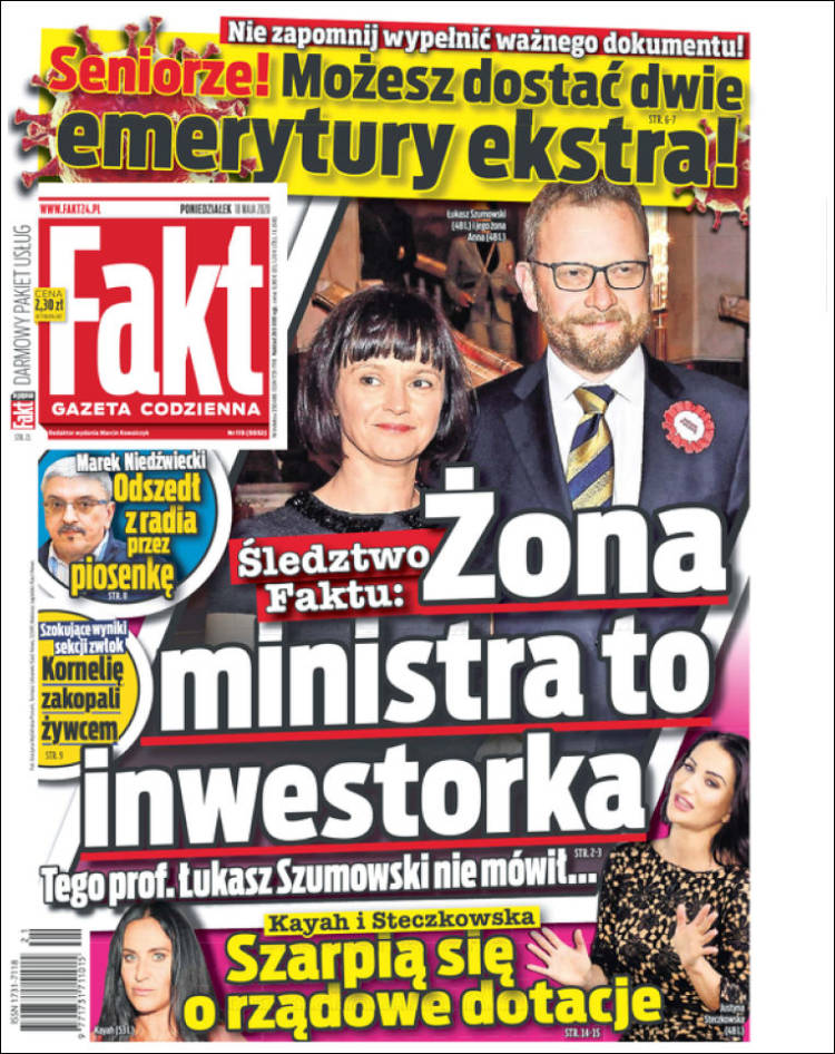 Portada de Fakt (Polonia)