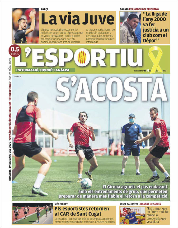 Portada de L'Esportiu : Girona (Espa&ntilde;a)