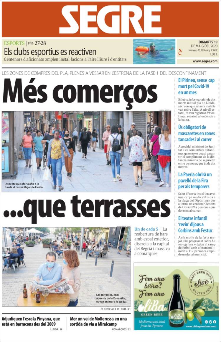 Portada de Segre (Espa&ntilde;a)