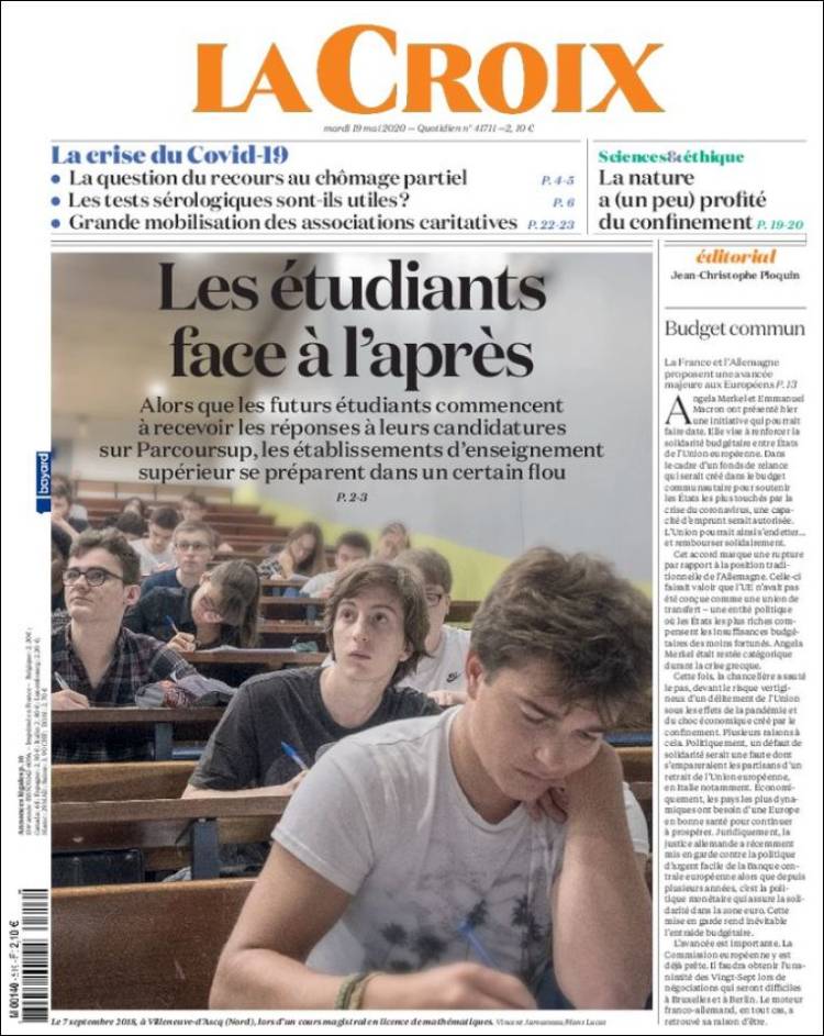 Portada de La Croix (Francia)