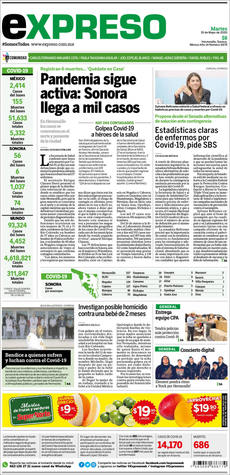 Portada de Expreso (México)