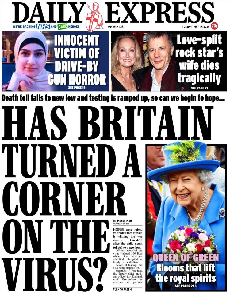Portada de Daily Express (Reino Unido)