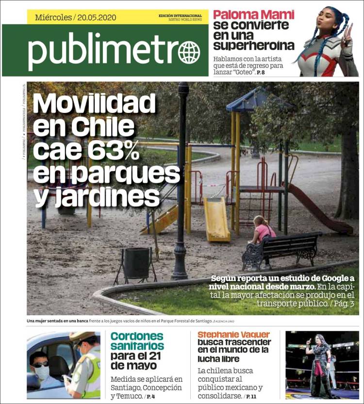 Portada de Publimetro (Chile)