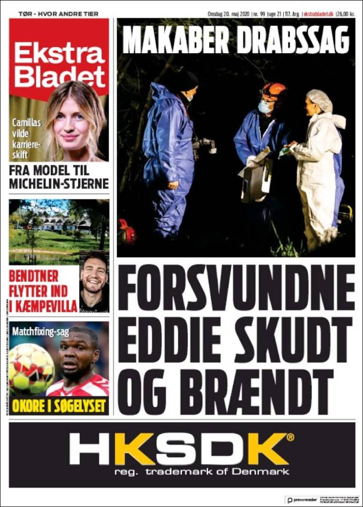 Portada de Ekstra Bladet (Dinamarca)