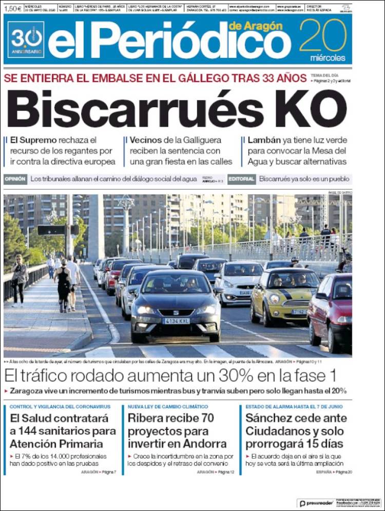 Periódico El Periódico de Aragón (España). Periódicos de España ...