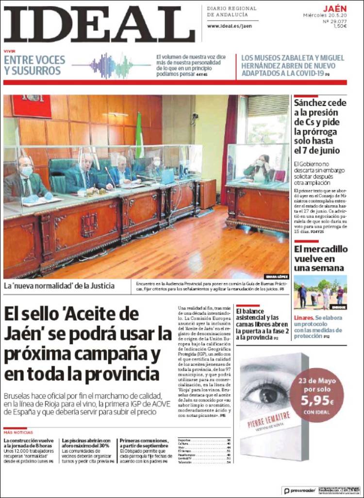 Portada de El Ideal de Jaén (España)