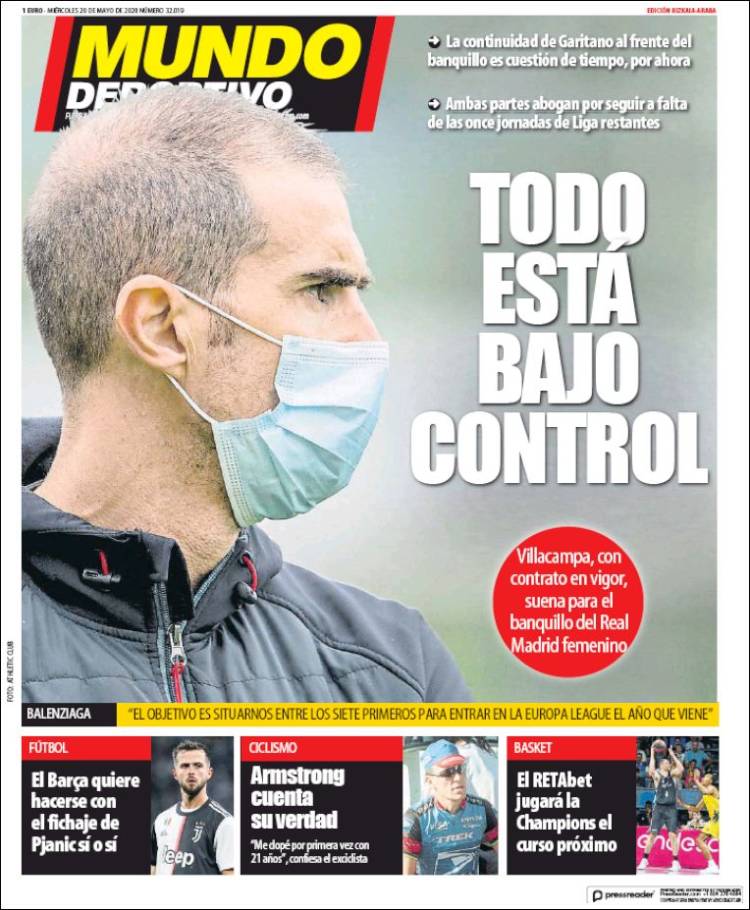Portada de Mundo Deportivo Bizkaia (España)