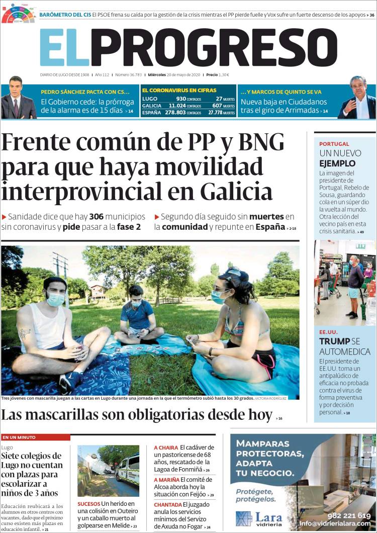 Portada de El Progreso (España)