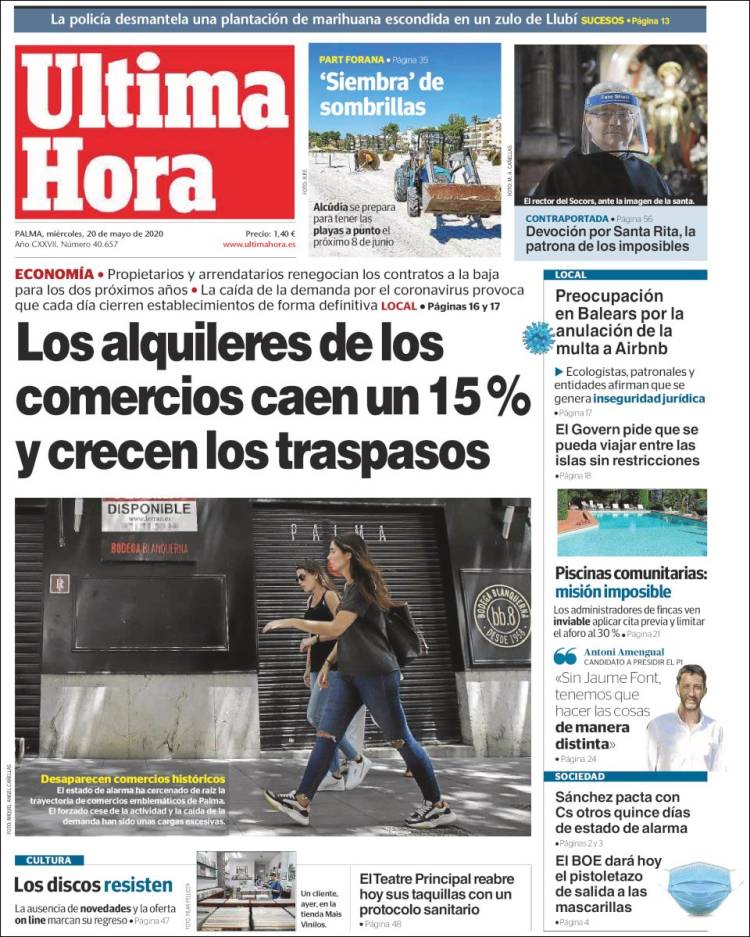 Portada de Última Hora (España)