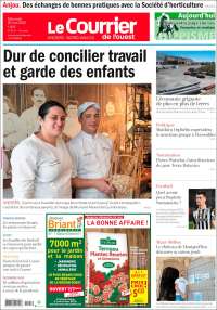 Portada de Le Courrier de l'Ouest (Francia)