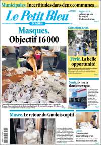 Portada de Le Petit Bleu (Francia)