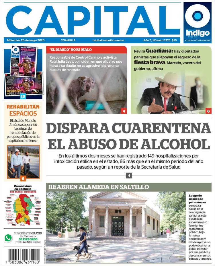 Portada de Capital Coahuila (Mexico)