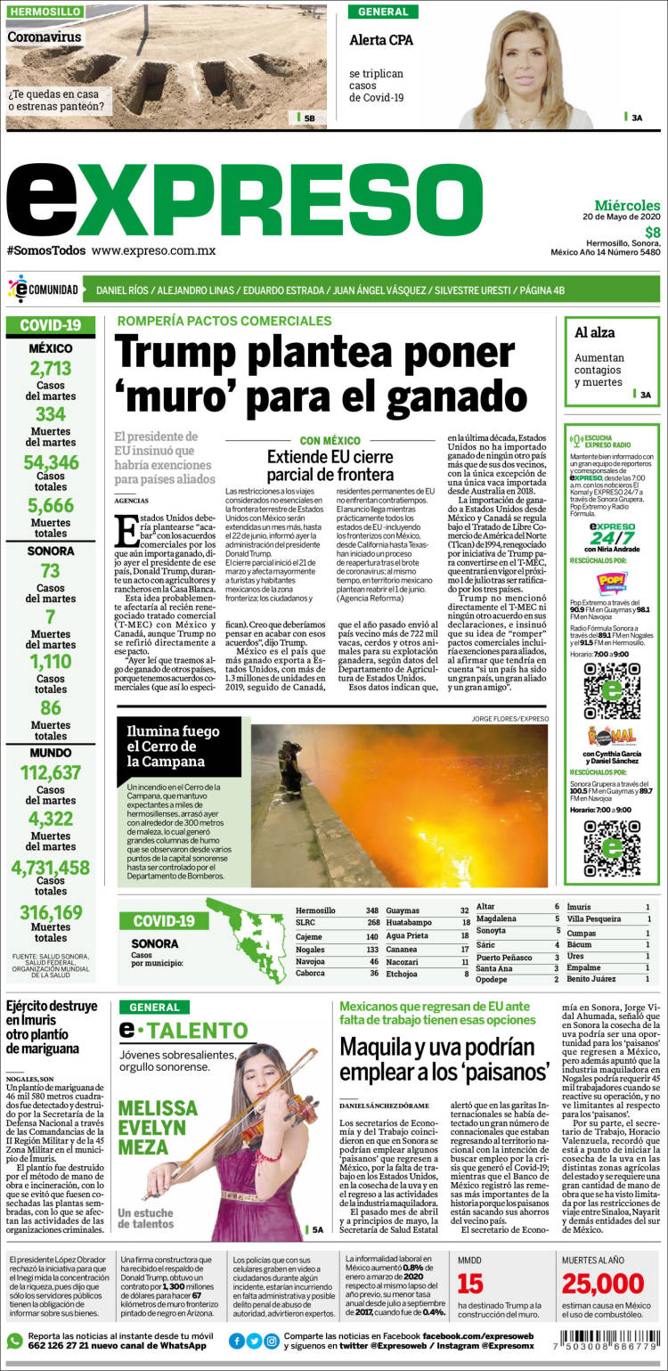 Portada de Expreso (Mexico)