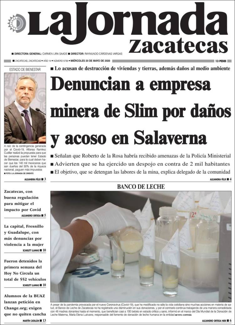 Portada de Jornada de Zacatecas (Mexico)