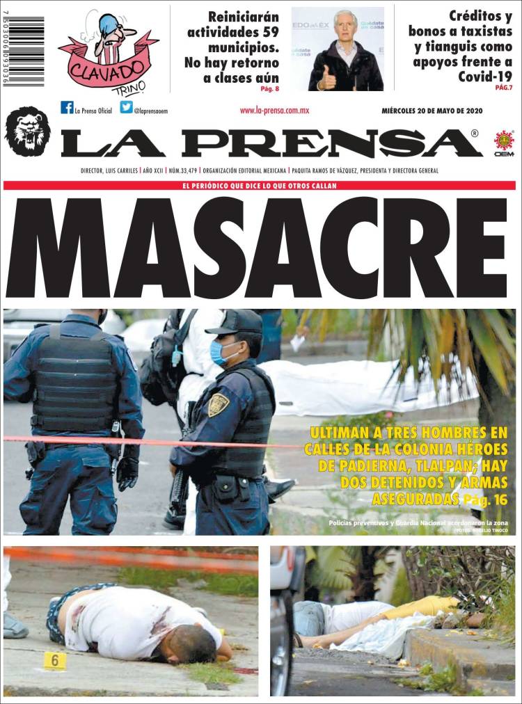 Portada de La Prensa (Mexico)