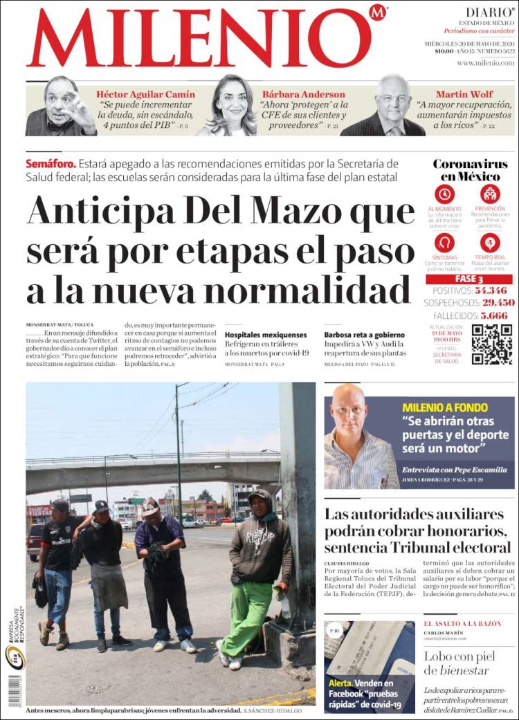 Portada de Milenio - Estado de México (Mexico)