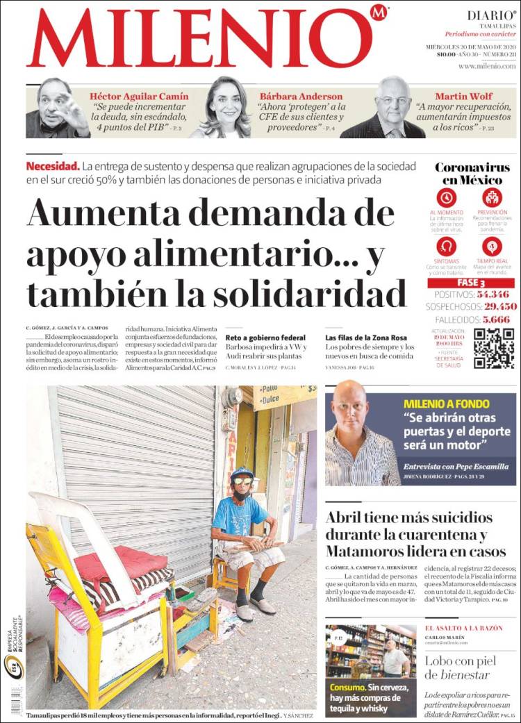 Portada de Milenio - Tamaulipas (Mexico)