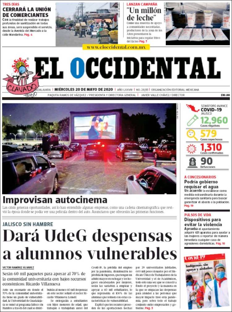 Portada de El Occidental (Mexico)